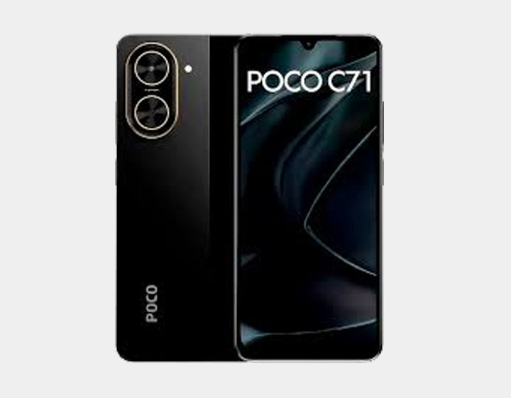 Xiaomi Poco C71 4G 128GB ROM 4GB RAM Dual SIM GSM Unlocked - Black