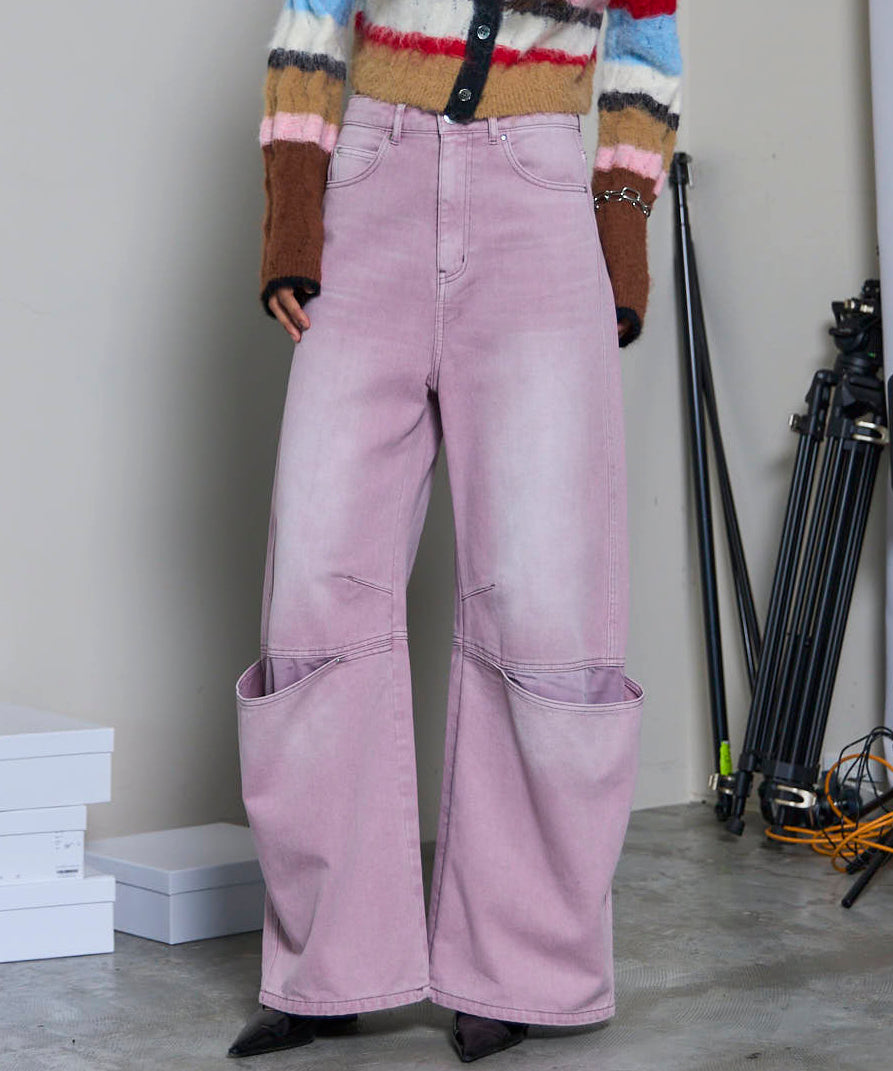 Cover Leg Denim Pants