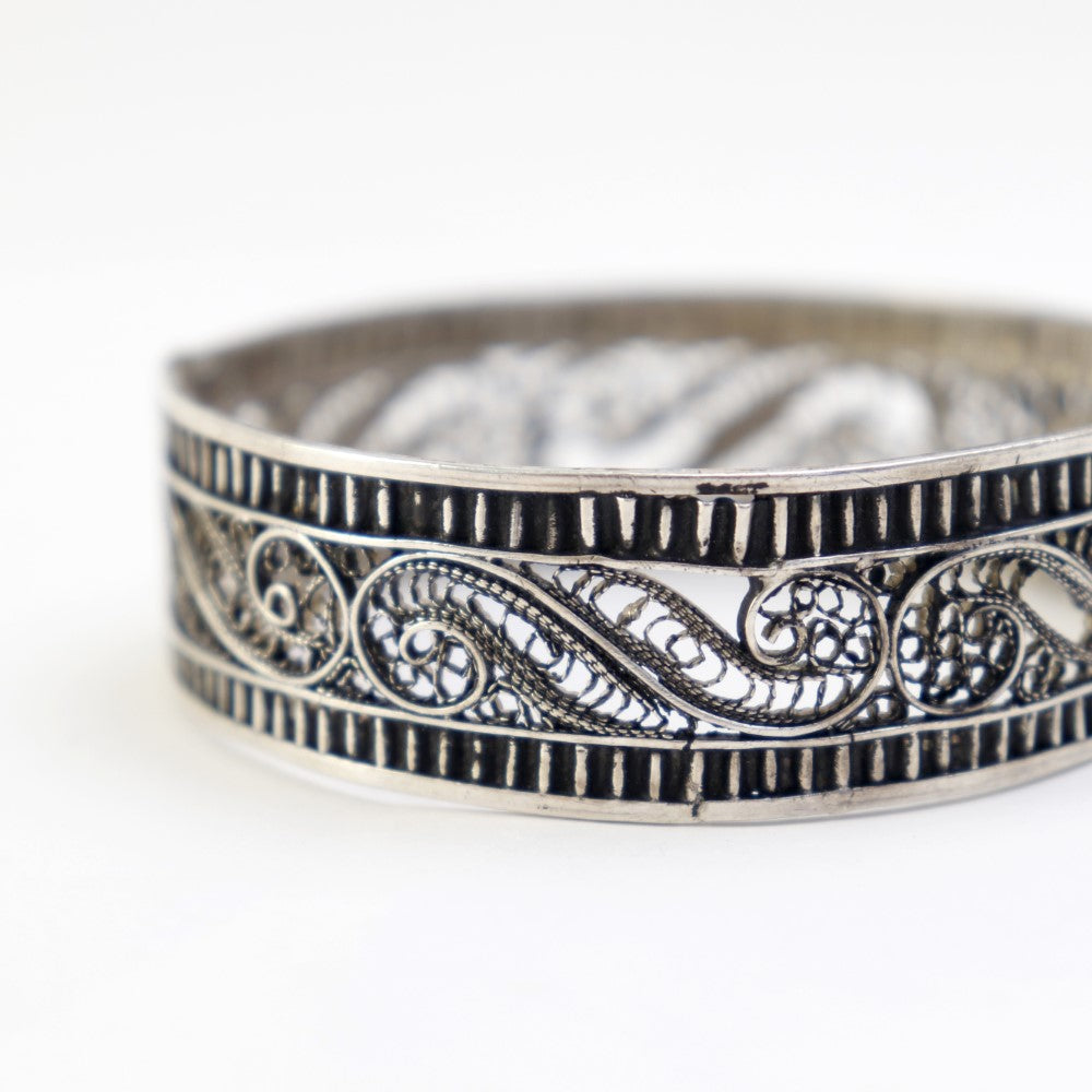 透かし模様シルバーバングル（古）【実店舗在庫品】 | マンゴロベ