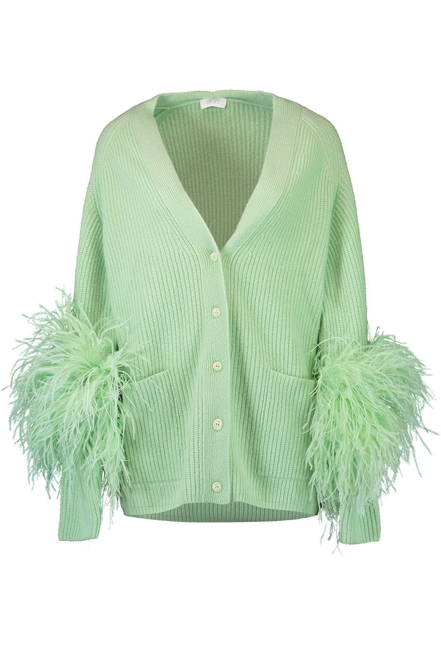 Ostrich Feather Cardigan | LAPOINTE – Marissa Collections