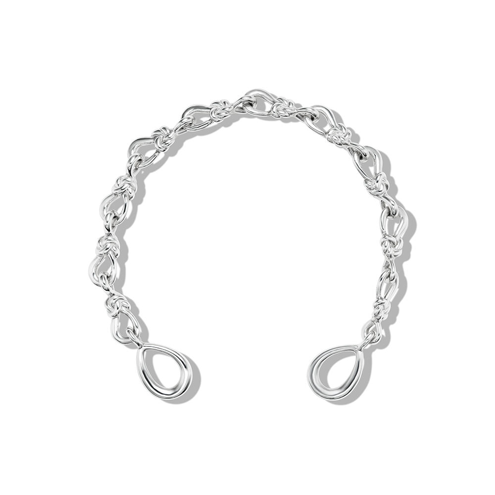 Large True Lover's Silver Knot Bracelet | Marla Aaron