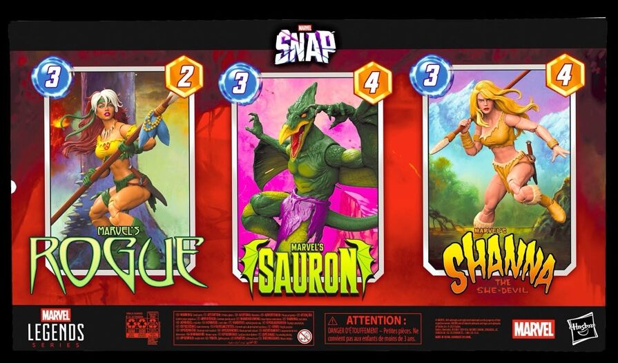 SDCC 2025 Exclusive Marvel Legends Savage Land Snap 3-Pack! Sauron