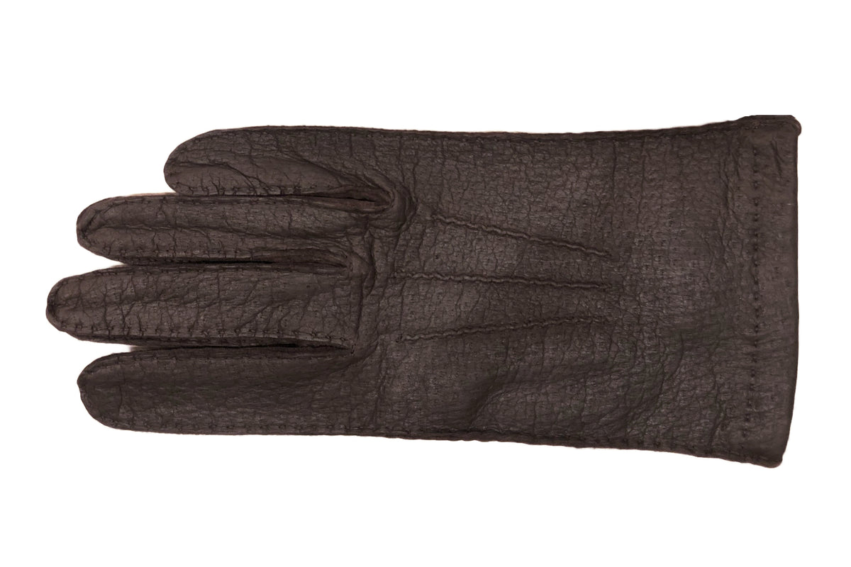 メンズ手袋◇ペッカリー◇ダークブラウン/MORO《ノーライニング》 – Merola