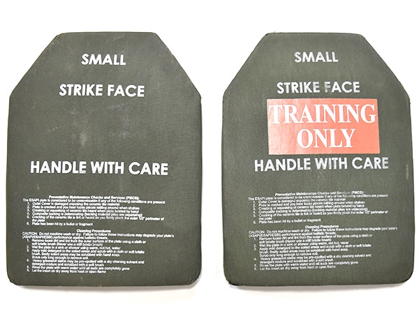 希少！米軍実物 Ceradyne E-SAPI TYPE VI S 防弾 プレート SMALL 2枚