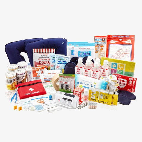 2024年4月中旬以降に順次出荷】地震対策30点避難セット plus+ 中身のみ