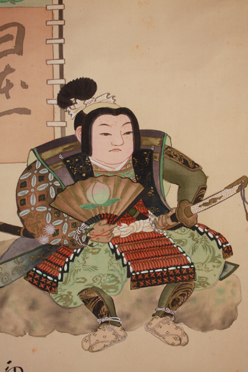 吉田初三郎 Hatsusaburo Yoshida 『桃太郎』【掛軸 Hanging scroll