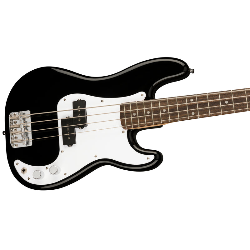 SQUIER MINI P BASS LRL BLK – Motor City Guitar