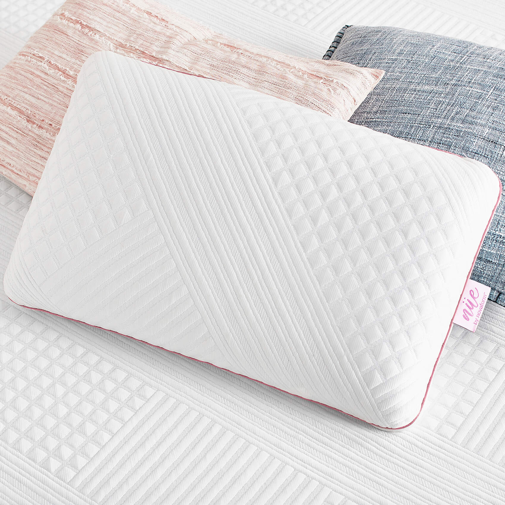 cool pillow with gel memory foam – nue by novaform