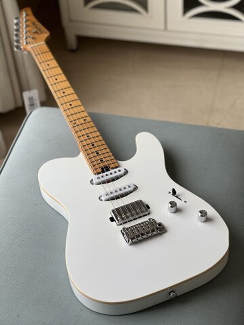 Soloking MT-1 Modern 22 HSS in Olympic White – nafiriguitar.com