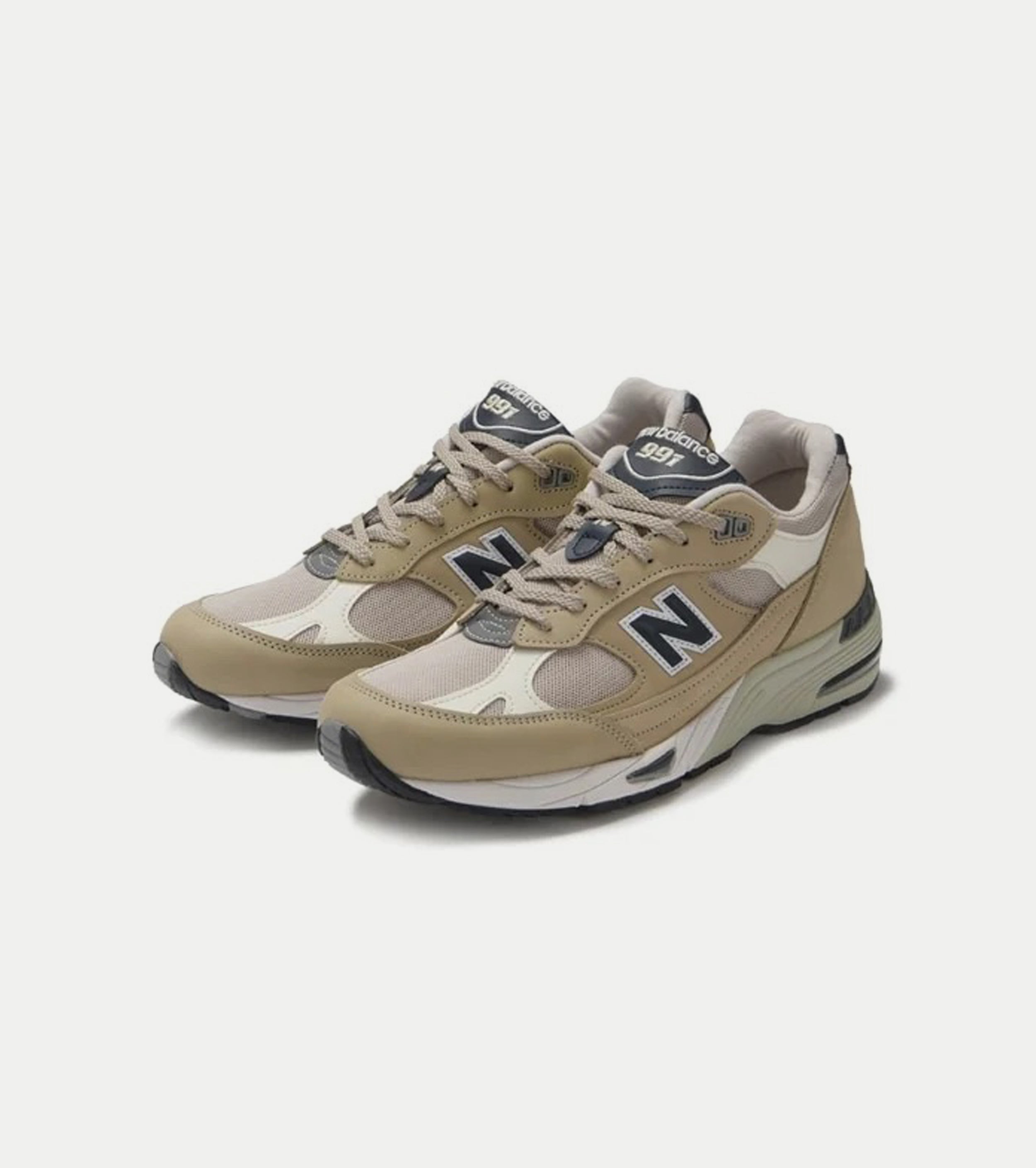 New Balance Made in UK 991, Beige – Navyblue