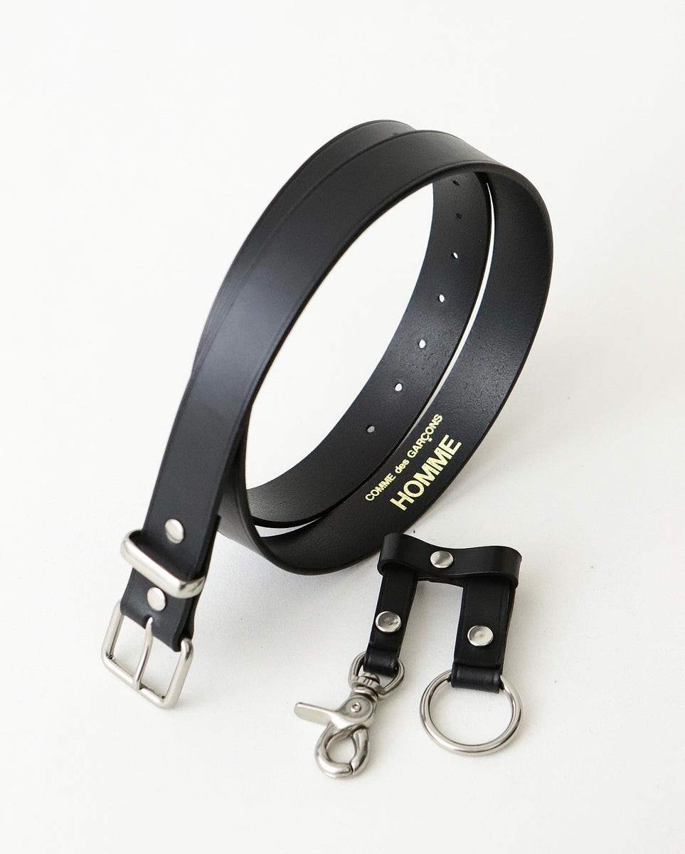 COMME des GARCONS HOMME STEER OIL SMOOTH LEATHER BELT – NCNR
