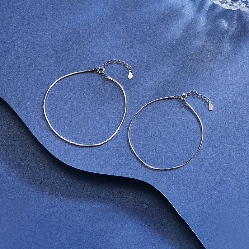 ペアブレスレット シンプル S925製【NSPB11】