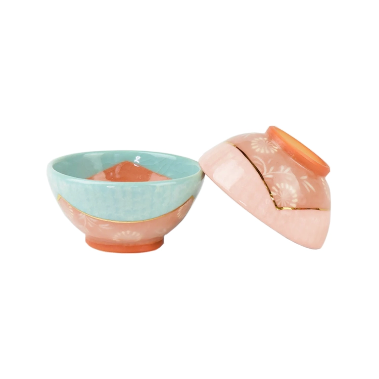 京焼 清水焼 釉彩三島詰唐草 夫婦茶碗 | ギフトショップ Nihon Miyabi