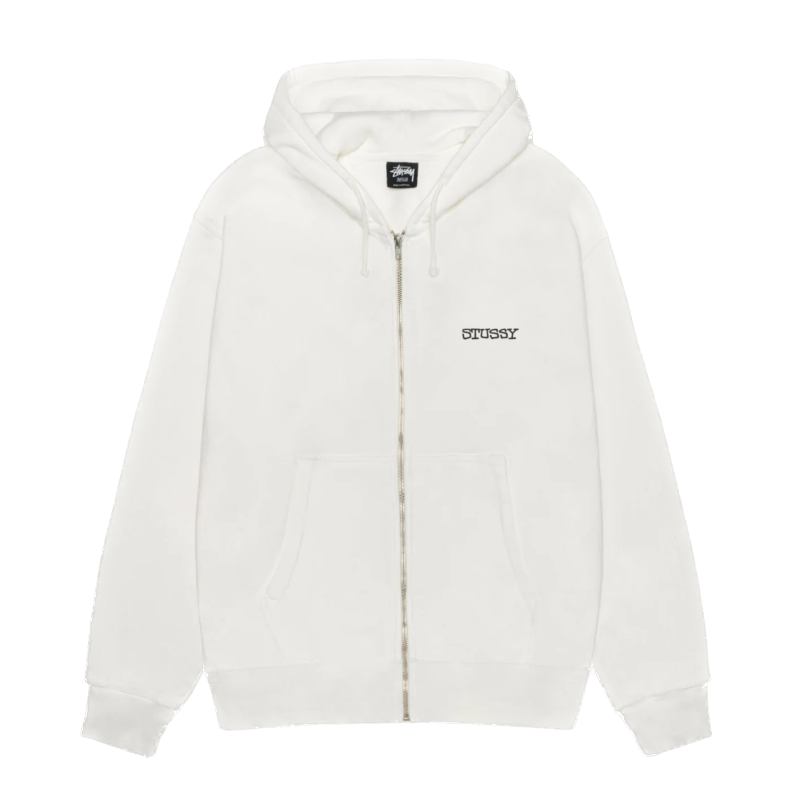 Stussy Jumbo Pigment Dyed Zip Hoodie - Natural – Ninetimes Skateshop