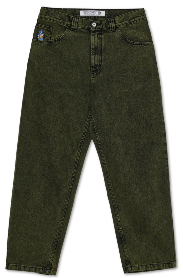 Polar Big Boy Jeans - Green Black – Ninetimes Skateshop