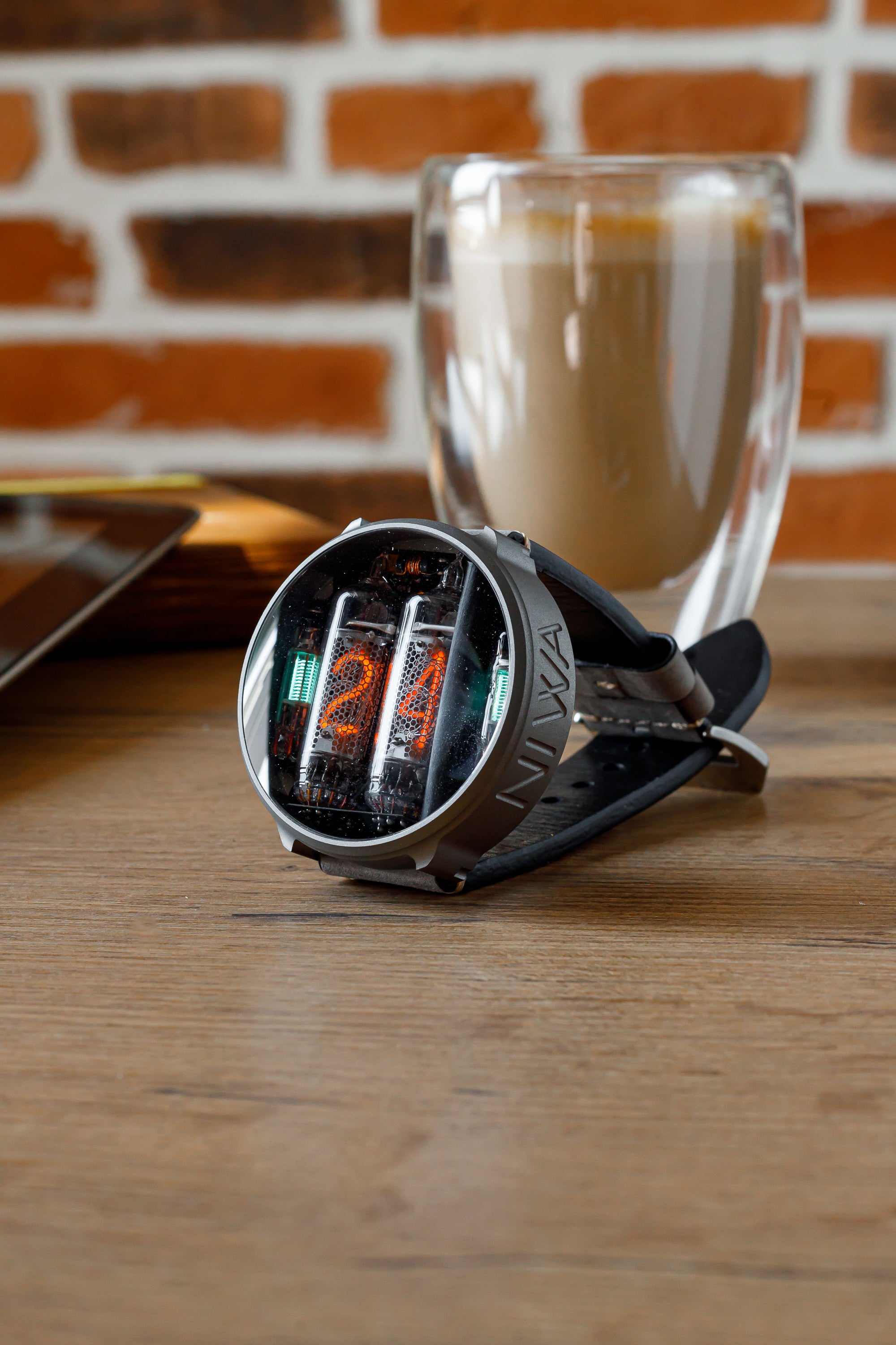 NIWA Nixie watch V 2.0 - Titanium moon gray case. – NIWA Watches store
