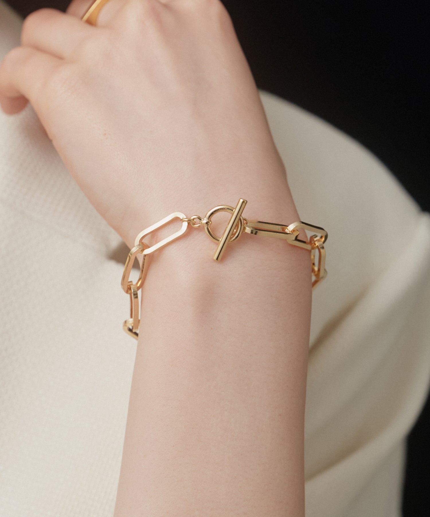 Mantel Oval Chain Bracelet［Stainless］ | 大人のブレスレット通販