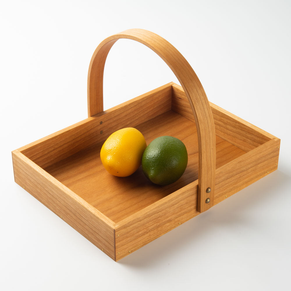 作家 岡野達也 ワンハンドルトレー チェリー材 ¥13,654 大人の焼き物