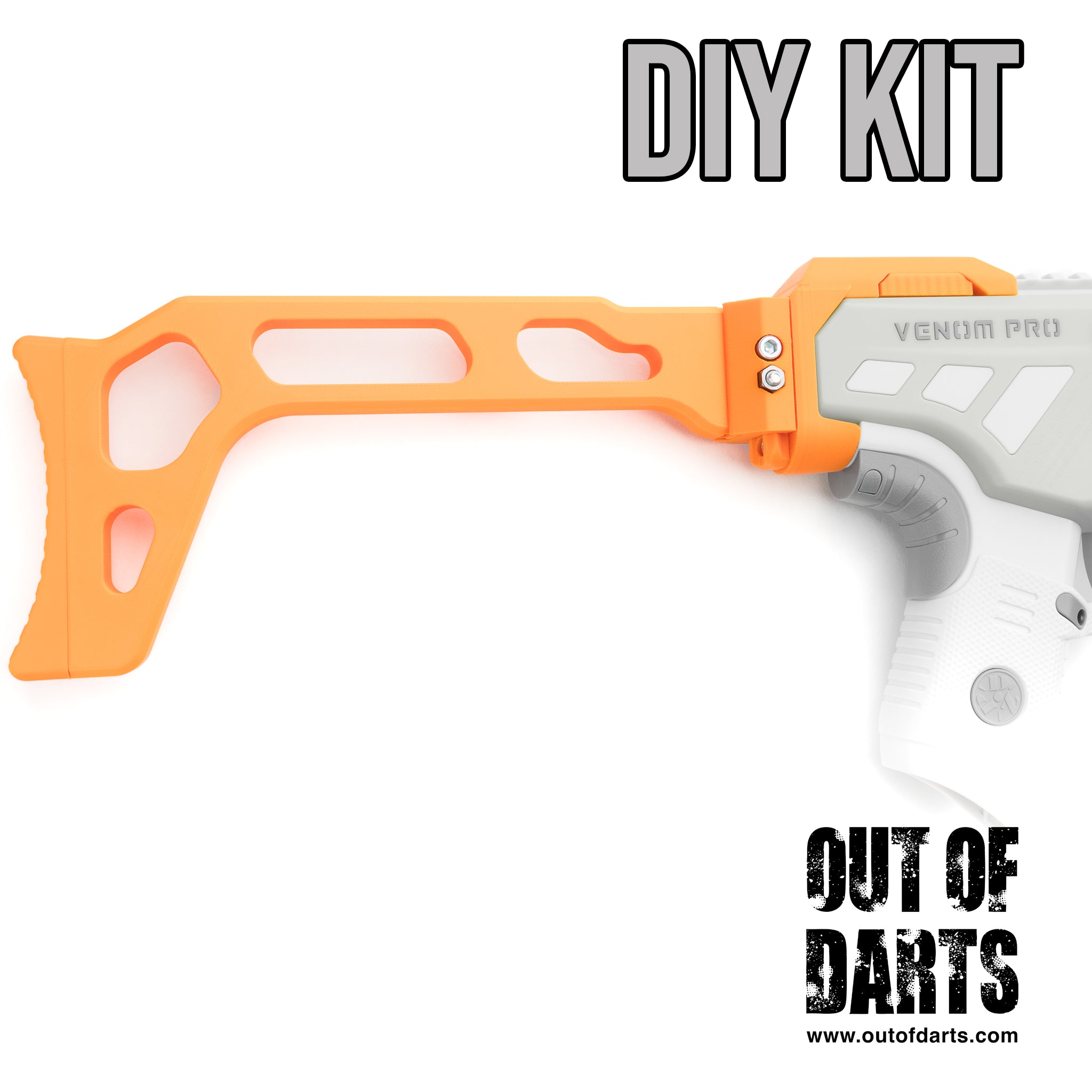 RedCowl Venom Pro Stock Kit - 3D Printed Nerf Stock | Out of Darts
