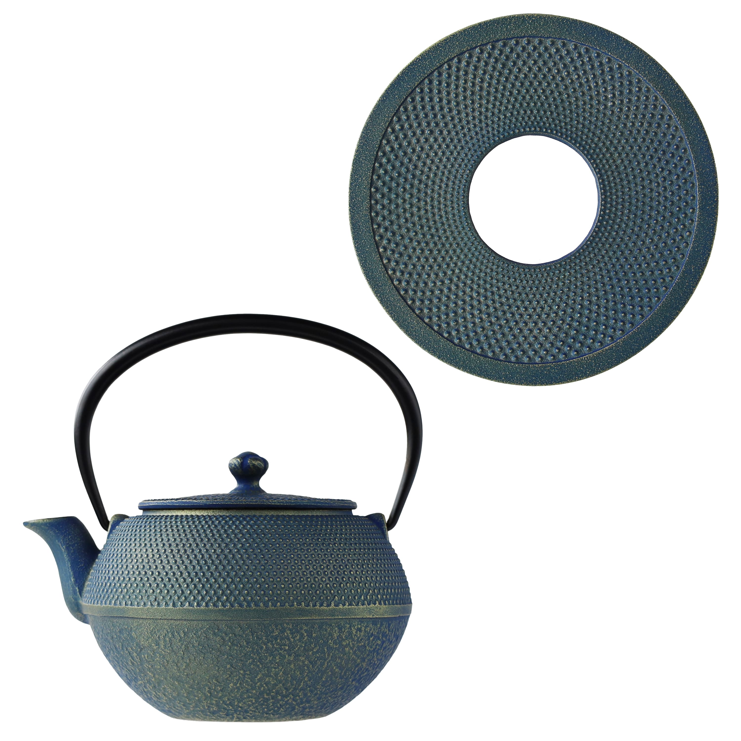 2点セット］カラー鉄急須 0.65L・瓶敷 14cm 「星」 | 南部鉄器の老舗