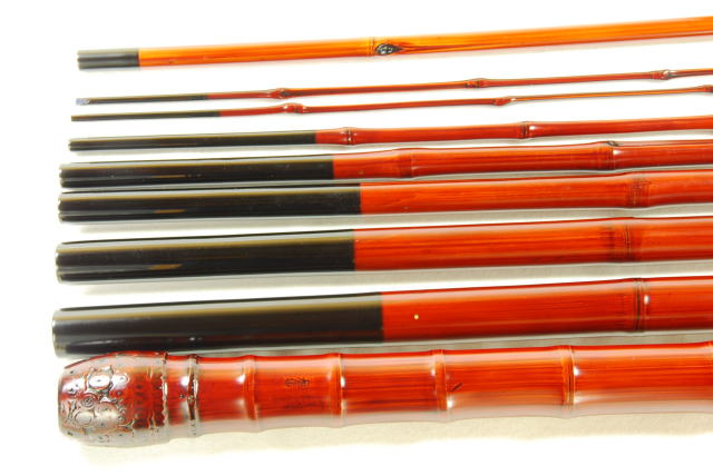 和竿 竹竿 旭信 一本作り まつなみ 別誂 総男竹 やまめ竿 ／オール堂