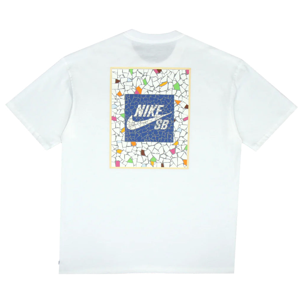 NIKE SB MOSAIC TEE WHITE – Olympia Skateshop
