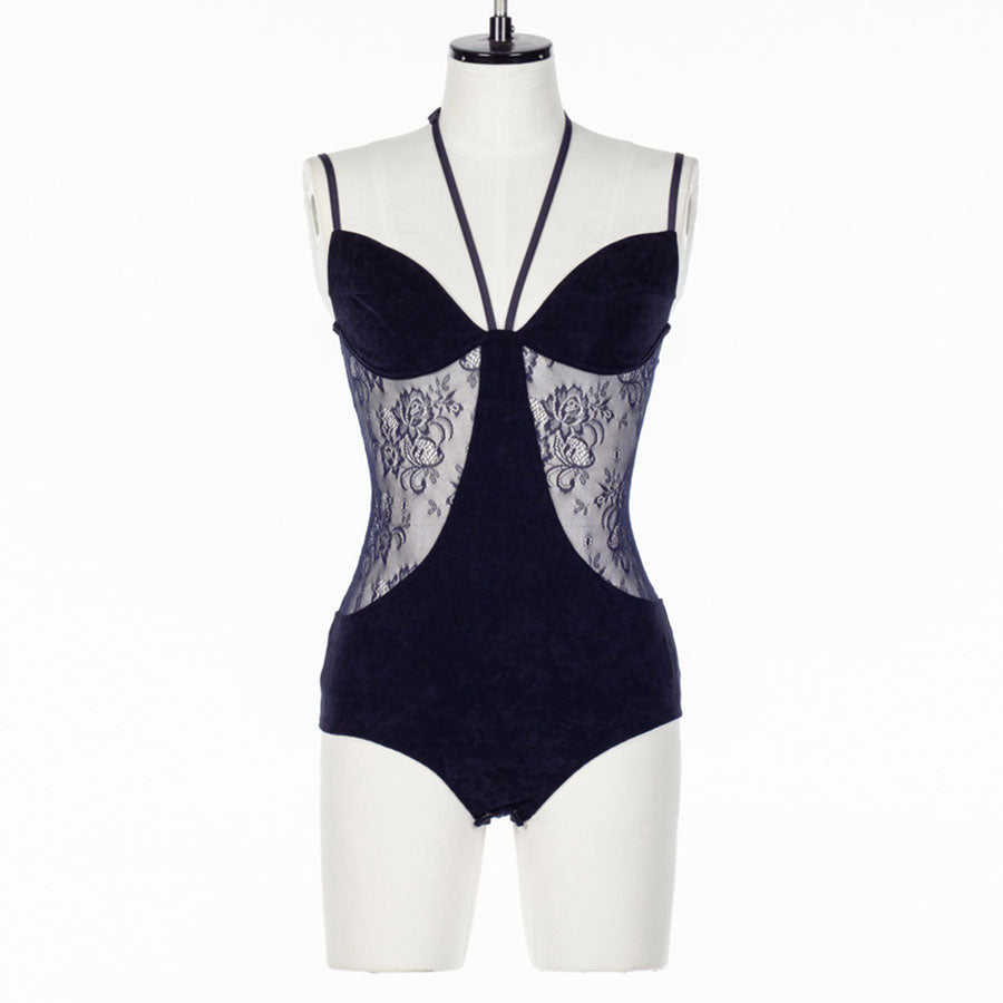 FETICO/フェティコ】SHEER PANELED VELOUR BODYSUIT FTC262-0404の通販