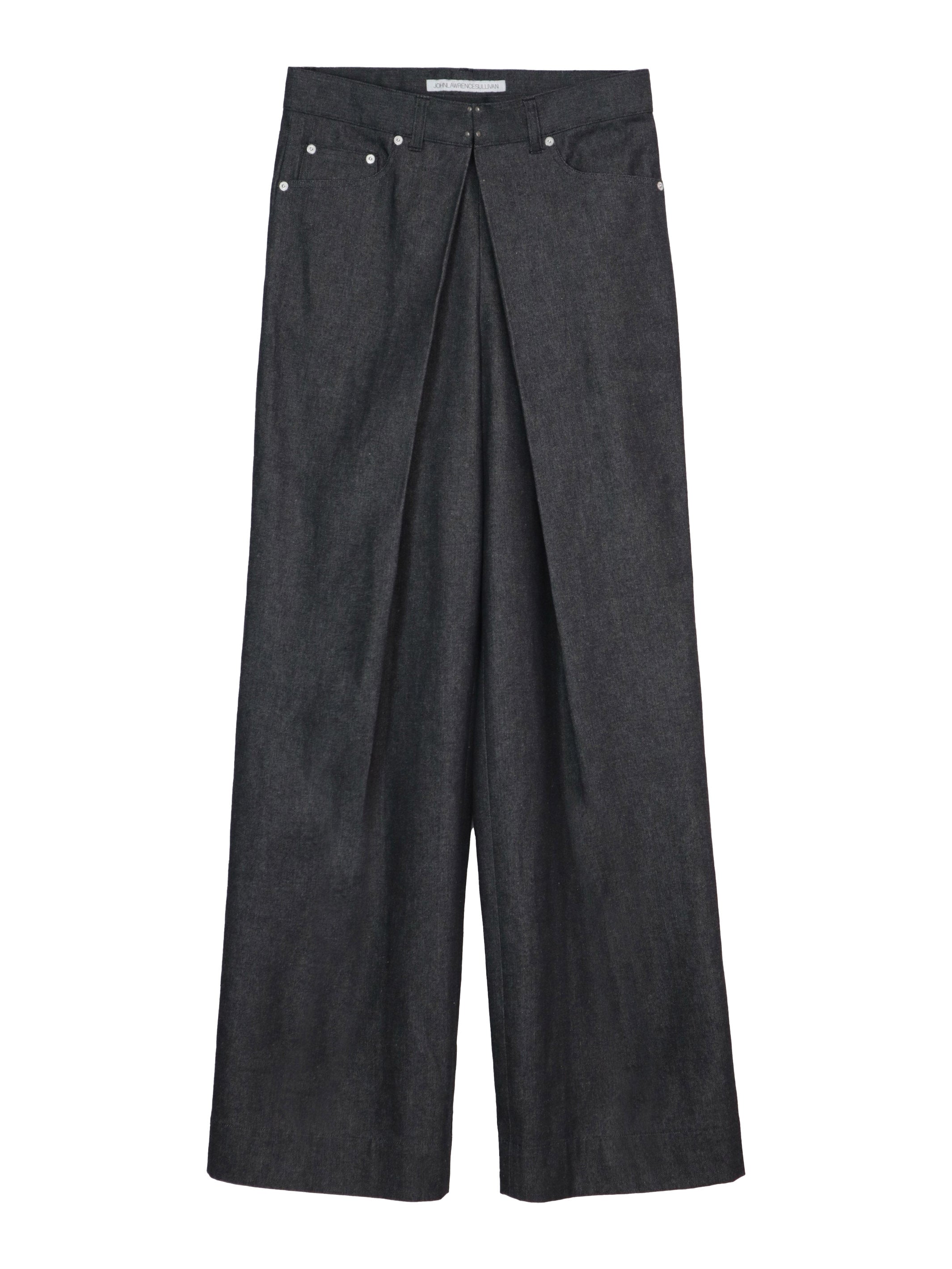 RIGID DENIM WIDE PANTS