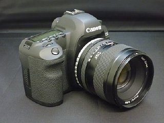 コンタックス645レンズをEOSまたはNikon-Fボディに取り付ける