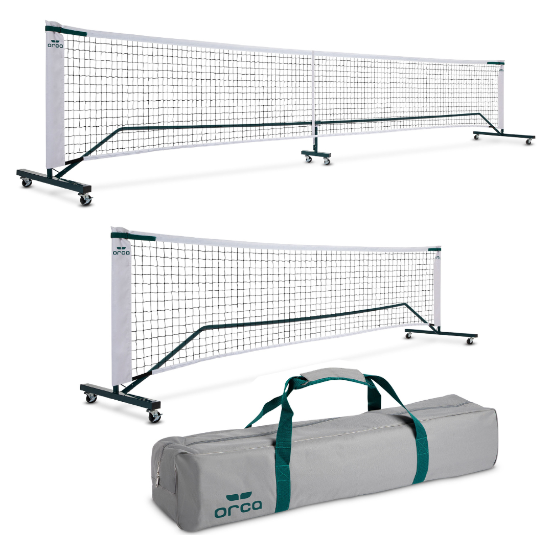 Orca 22 FT Full Court & 11 FT Half Court Portable Pickleball Net