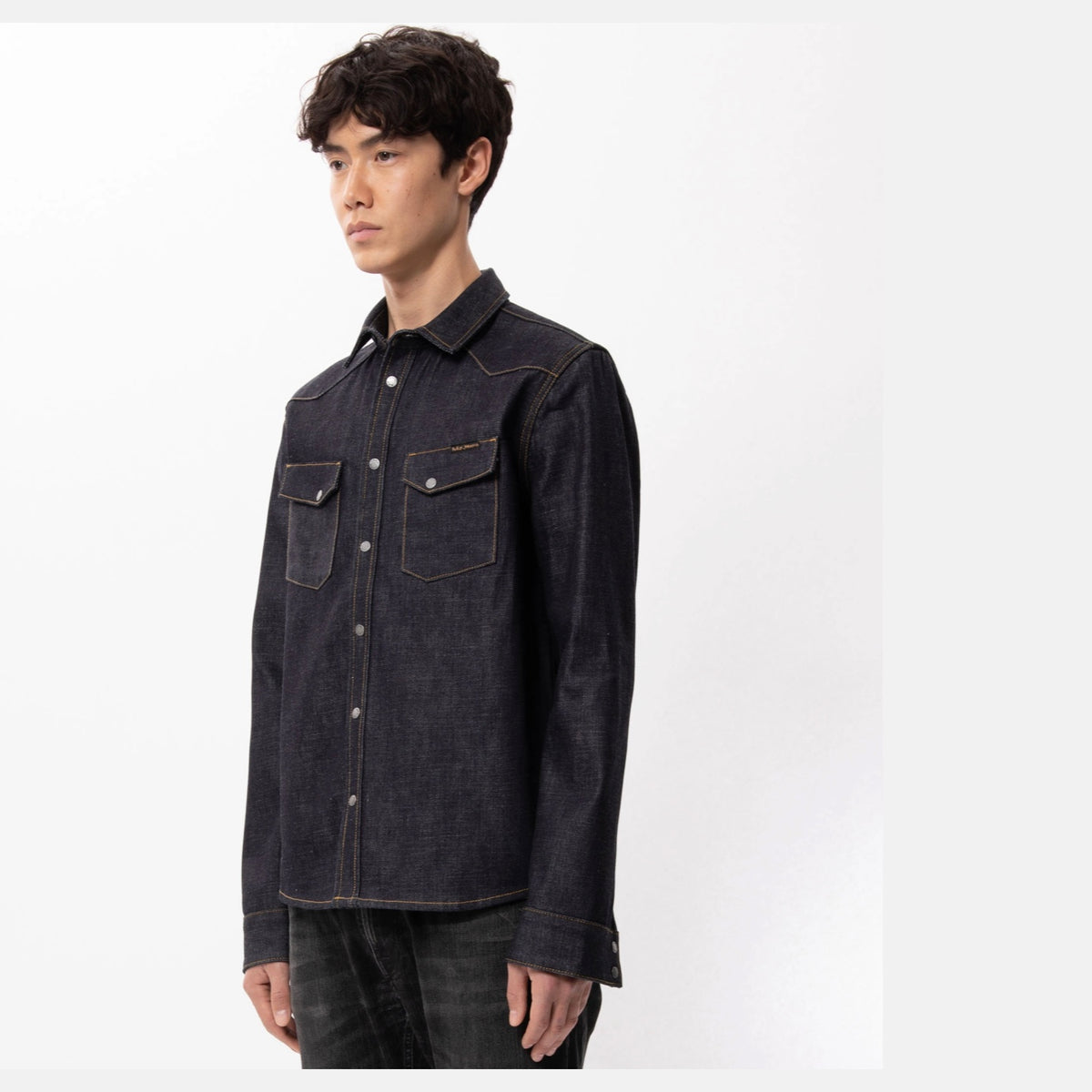 Nudie Jeans Jonas Dry Ace Selvage Denim Shirt – Ateliers Verts