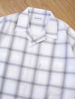 COOTIE 「T/C Sucker Ombre Check L/S Shirt」 オープンカラー オン