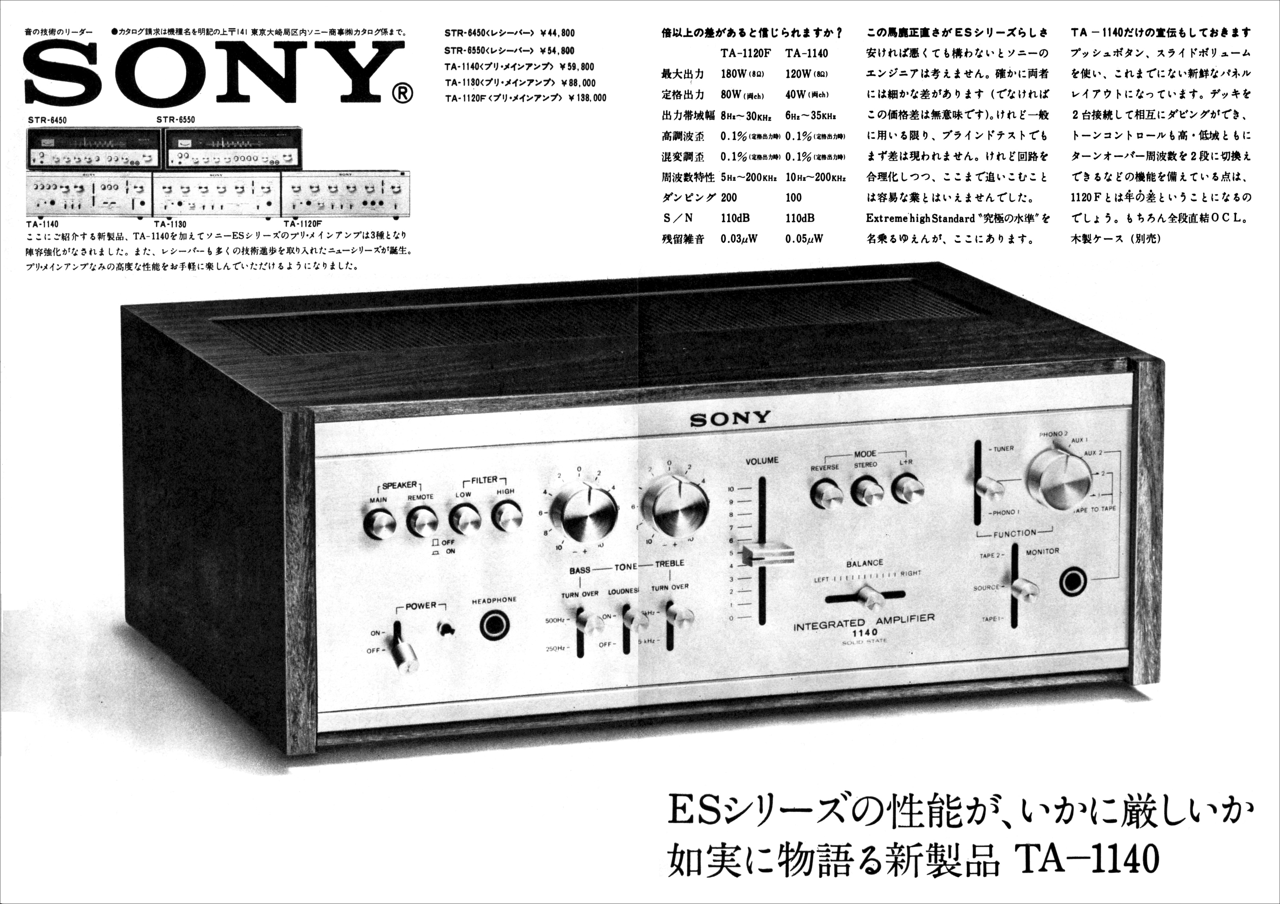 ソニー TA-1140 | the re:View (in the past)