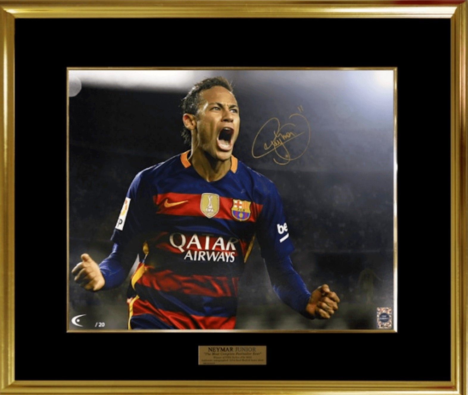 ネイマール 直筆サイン入りスポーツメモラビリア – AuthentiCo.