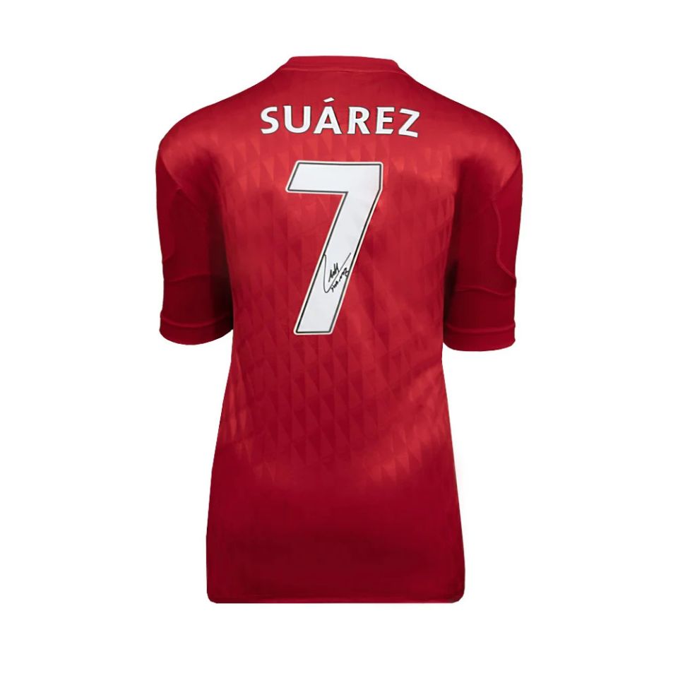 ルイス・スアレス【直筆サイン入り】2010-12リバプールホーム