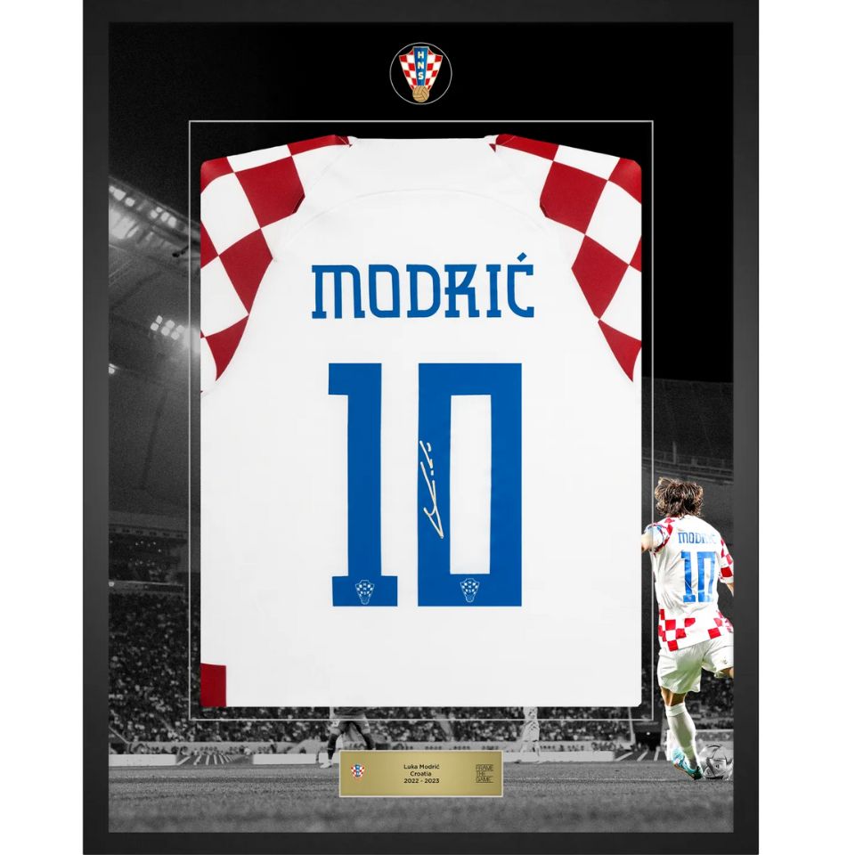 ルカ・モドリッチ【直筆サイン入り】クロアチア代表ユニホーム2022-23