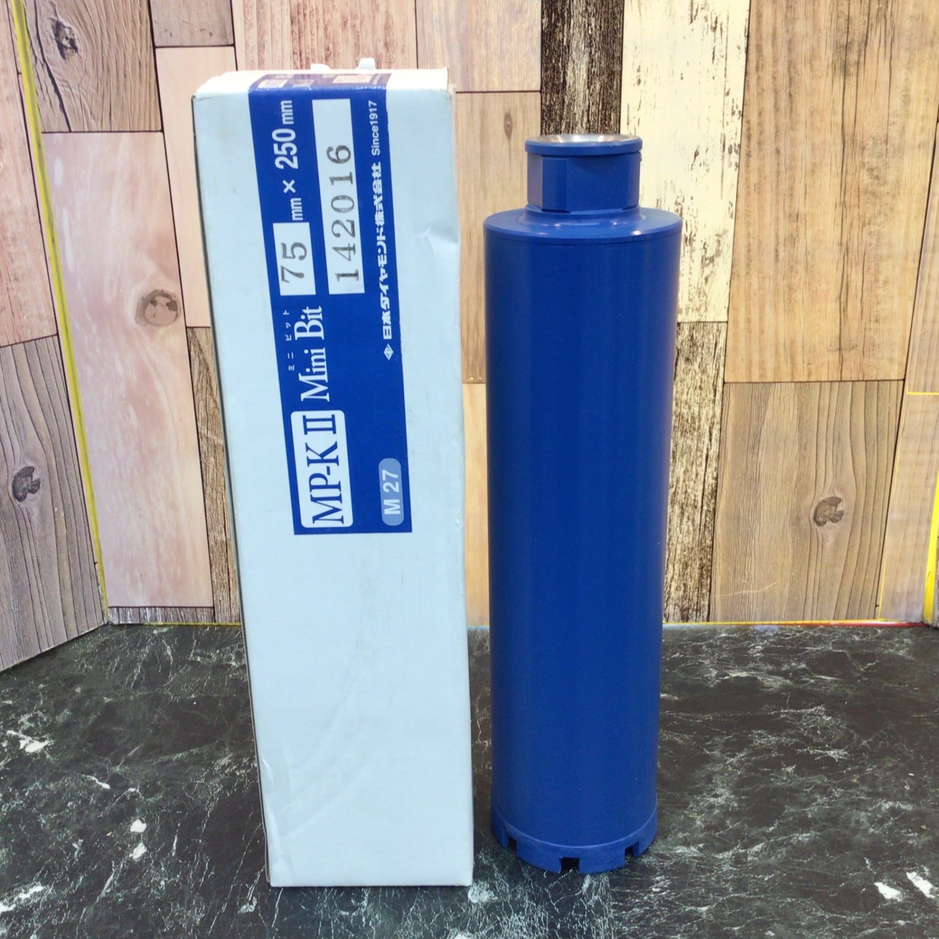 日本ダイヤモンド コアビット 75MP-K2 M27 φ75mmx250L Mini Bit【八潮