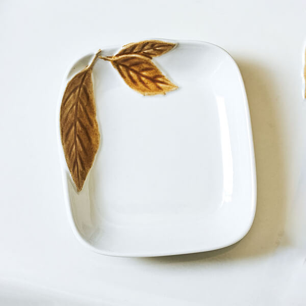 コノハ 角プレートS 10cm | aito製作所 | 美濃焼・瀬戸焼を中心とした