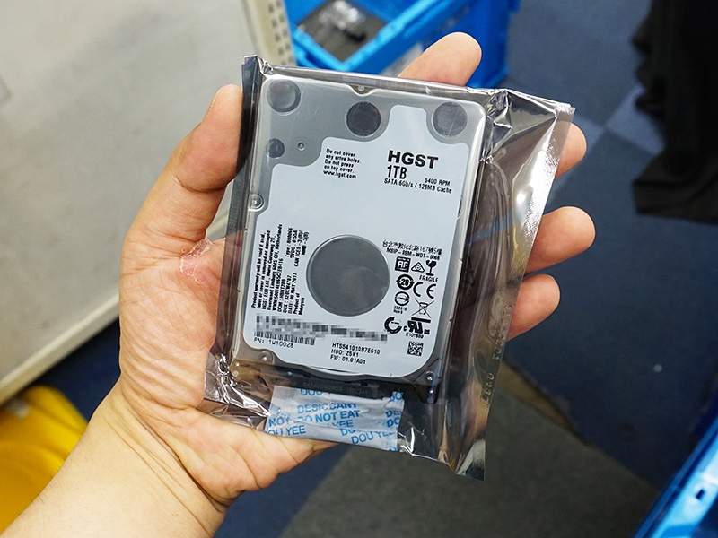1TBの2.5インチ/7mm厚HDDに新モデル、HGST「Travelstar Z5K1」シリーズ