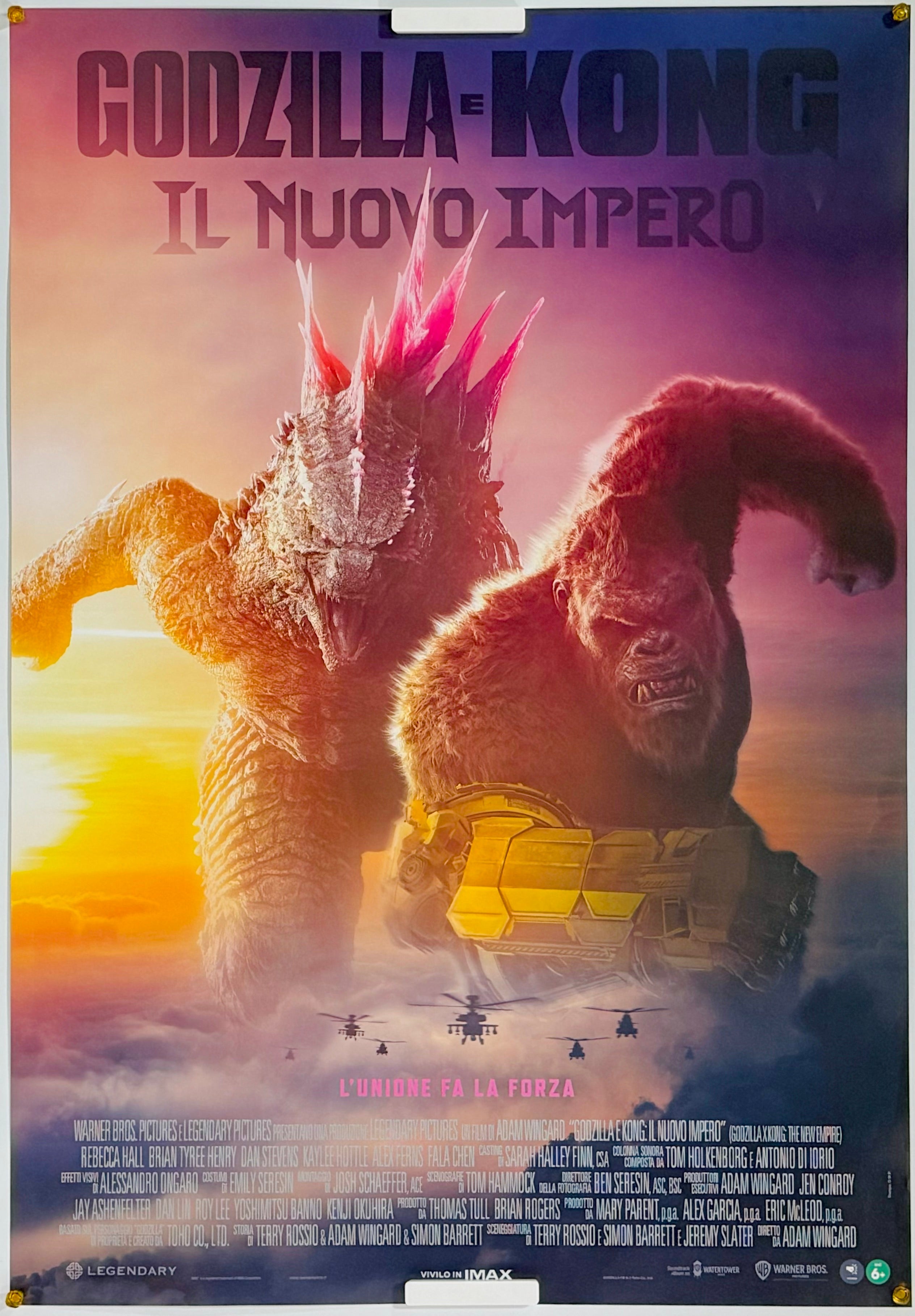 ゴジラ x コング 新たなる帝国』 洋画 イタリア - 海外版映画ポスター