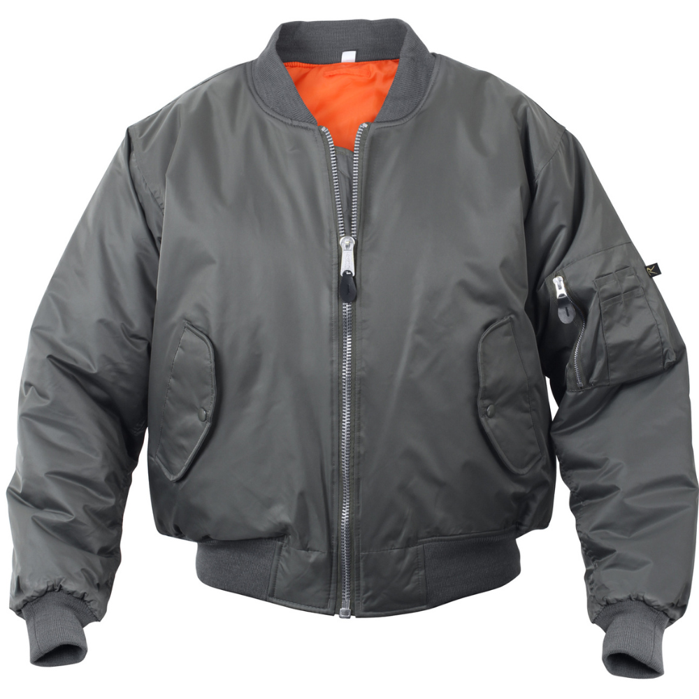 Rothco MA-1 Flight Jacket (Gunmetal Grey) | All Security Equipment