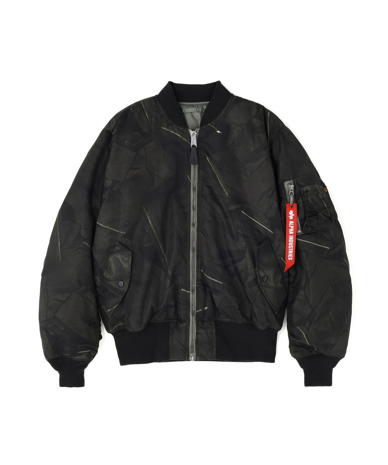MA-1 ZIPPERED PRINT FLIGHT JACKET ｜アルファ インダストリーズ