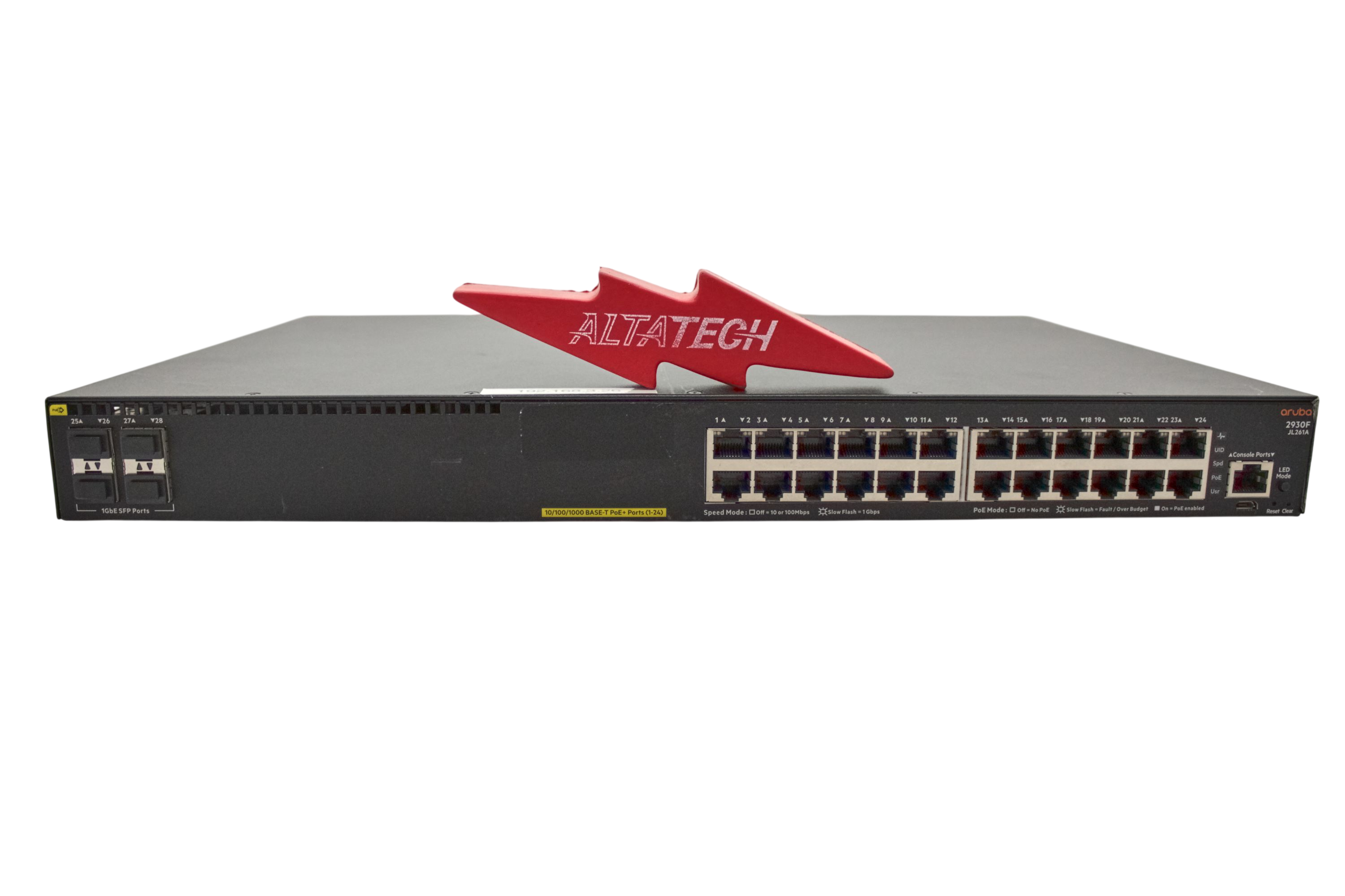 HPE Aruba Switch JL261A 2930F 24G PoE+ 4SFP+