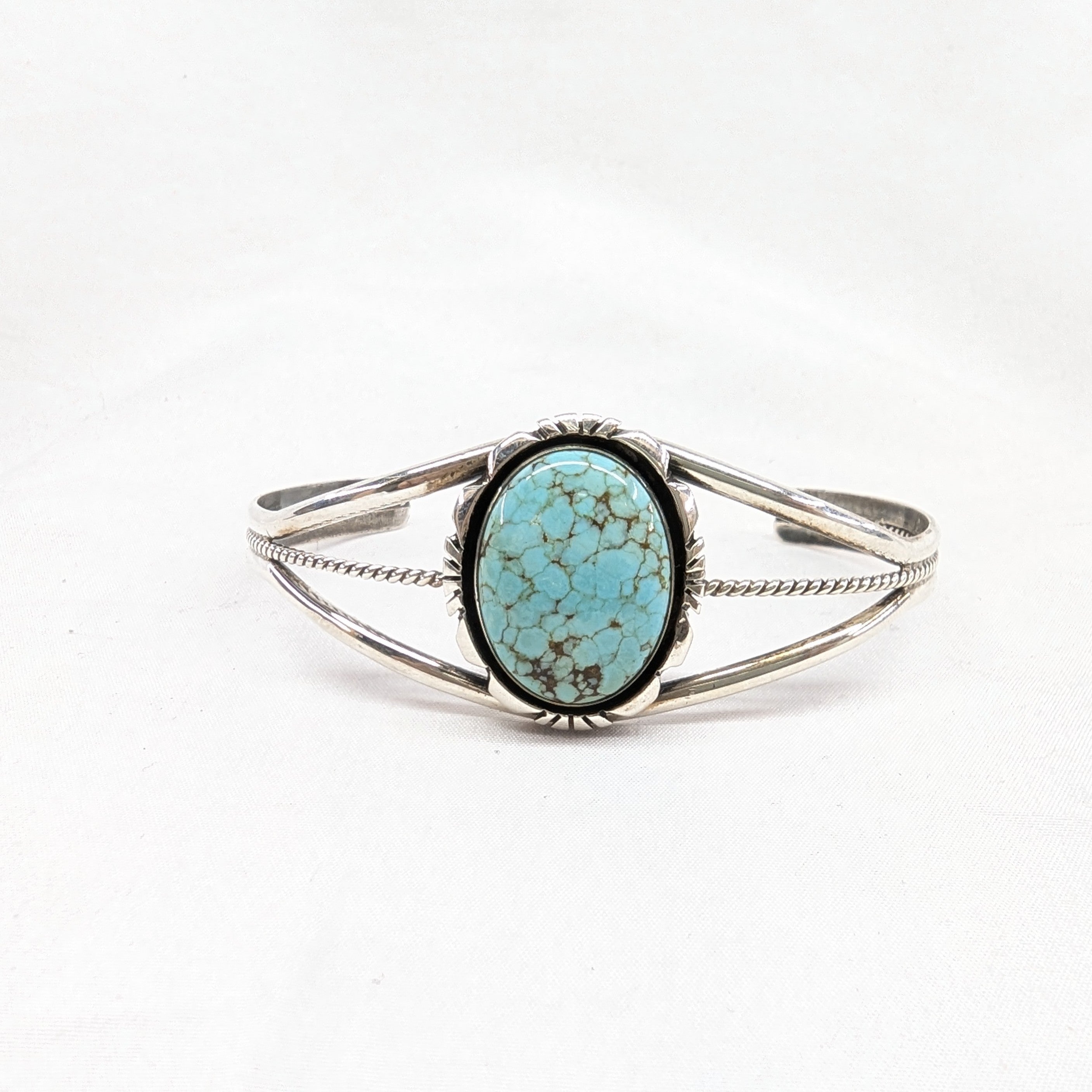 ドライクリークターコイズバングル 《Navajo族》ワイヤーワーク