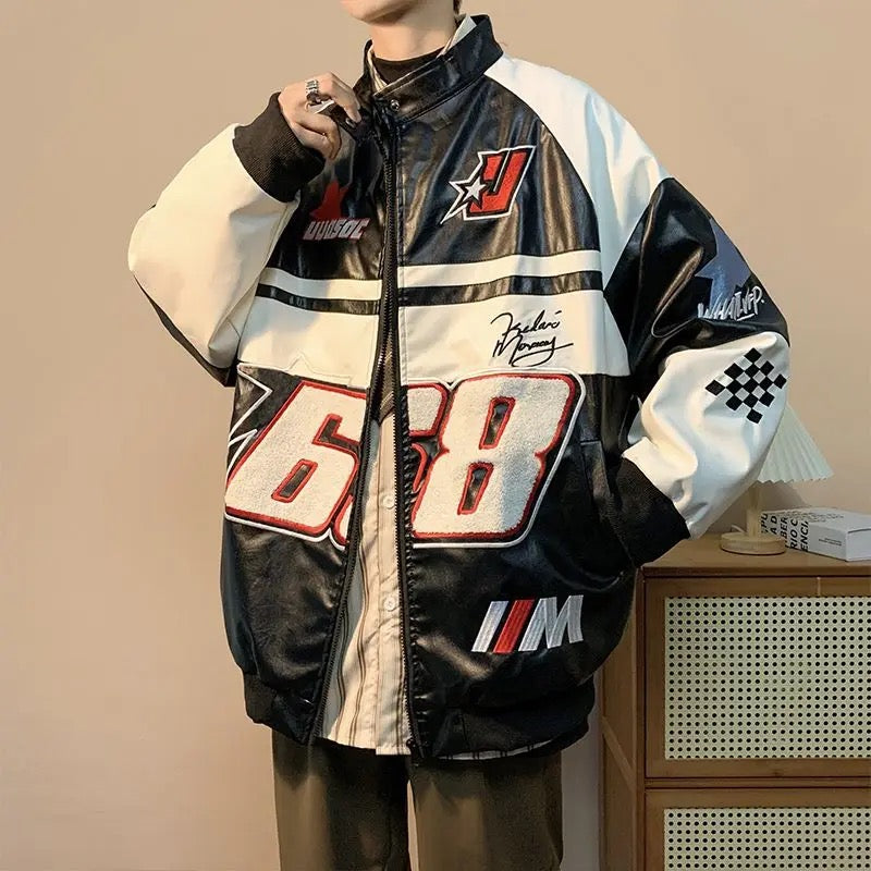 Ameri Camden '68' PU leather Racing Jacket – Ameri-Camden