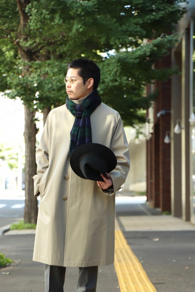 シングルラグランコート 【ギャバジン 】 | ANATOMICA SAPPORO