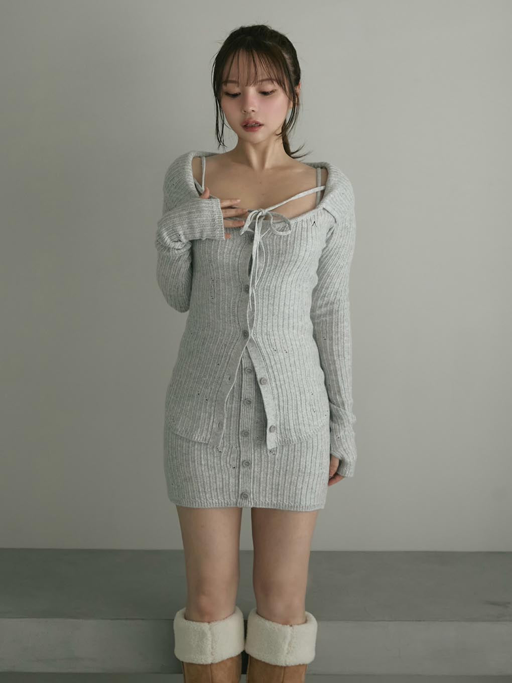 ANDMARY】Carrie knit setup