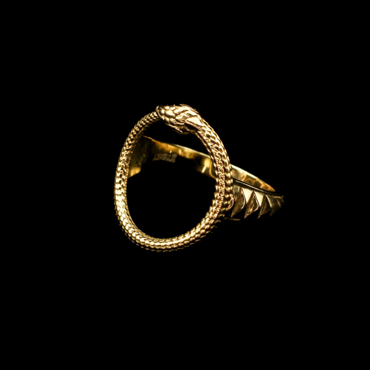 Ouroboros Ring | 14K/18K Gold Handmade Jewelry | Anjalé Fine Jewelry