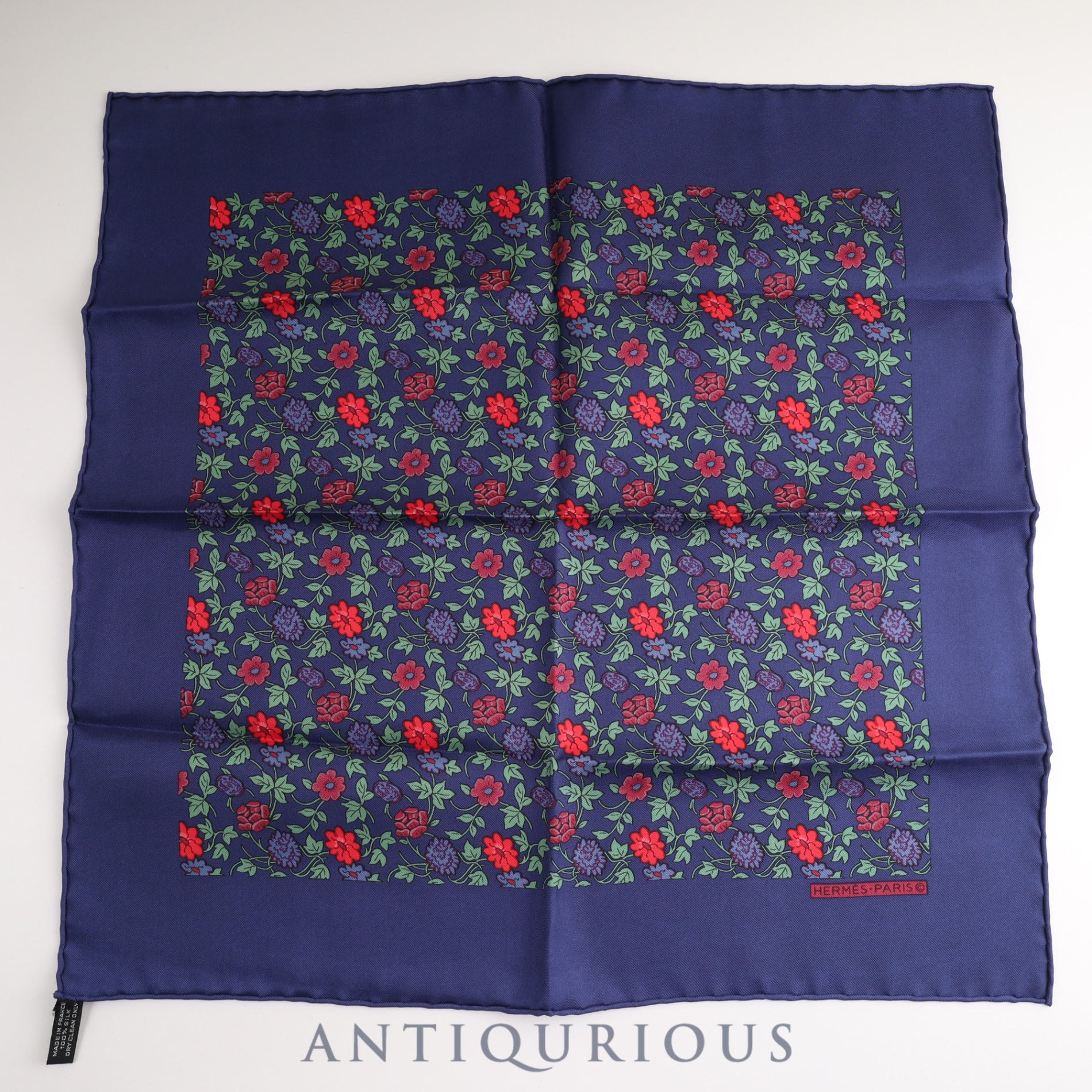 エルメス スカーフ カレ45 花柄 ボタニカルフラワー SILK100% | 東京