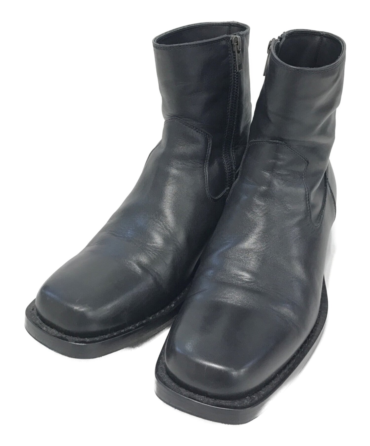 Pre-owned] ANN DEMEULEMEESTER Side Zip Side Gore Boots 2002-4220